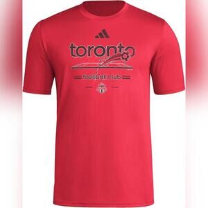 NWT adidas Men's Toronto FC Vintage World Pre-Game Short Sleeve T-Shirt, Medium